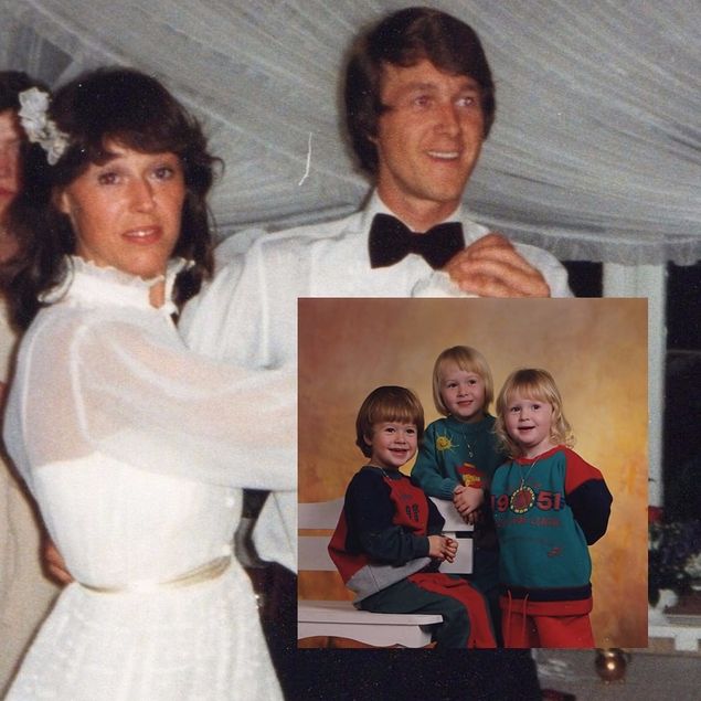 Kom over dette bildet fra bryllupet vårt der bryllupsvalsen gjennomføres. Vi giftet oss 6. agust 1982. Artig å koble bildet av ungene også. Det bildet er fra 1993.